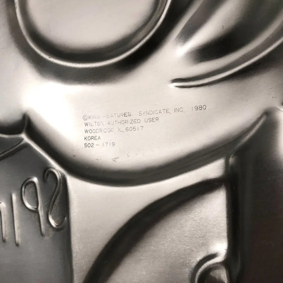 Vintage 1980 Wilton Popeye The Sailor Man  Cake Pan Aluminum 502 1719 - Picture 5 of 12